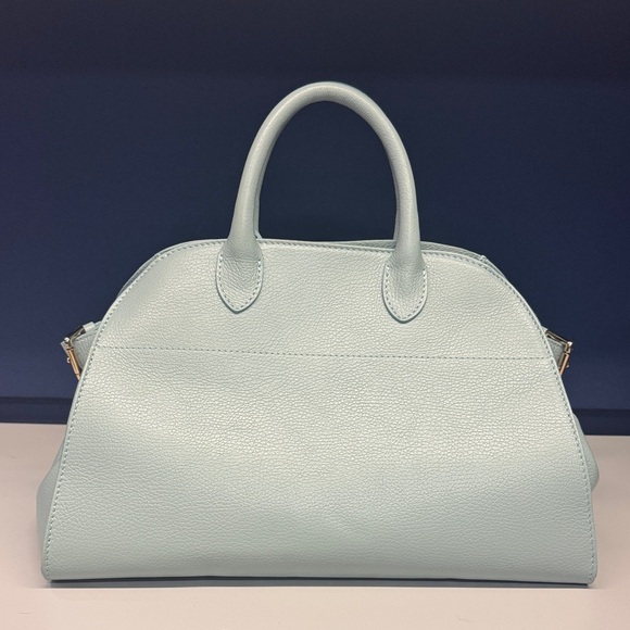 Anna Paola Made in Italy Leather Elegant Satchel with bag charms - new - w strap - Picture 5 of 9